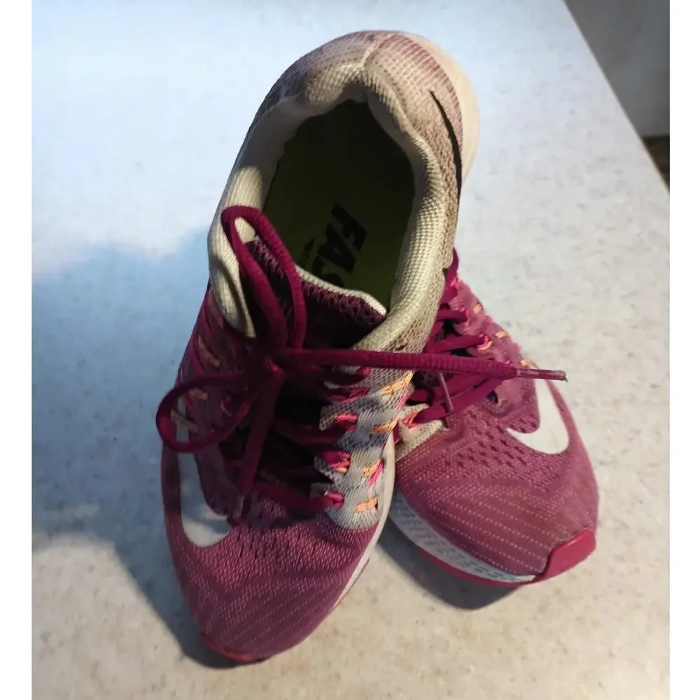 Nike Air Zoom Elite 8 Womens 7.5 Hyper Grape Purple  Running Shoes 748589-502